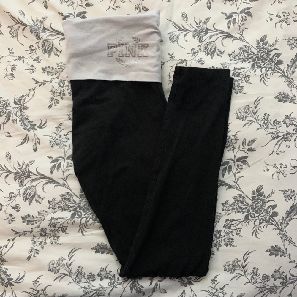 Pink Rhinestone Leggings